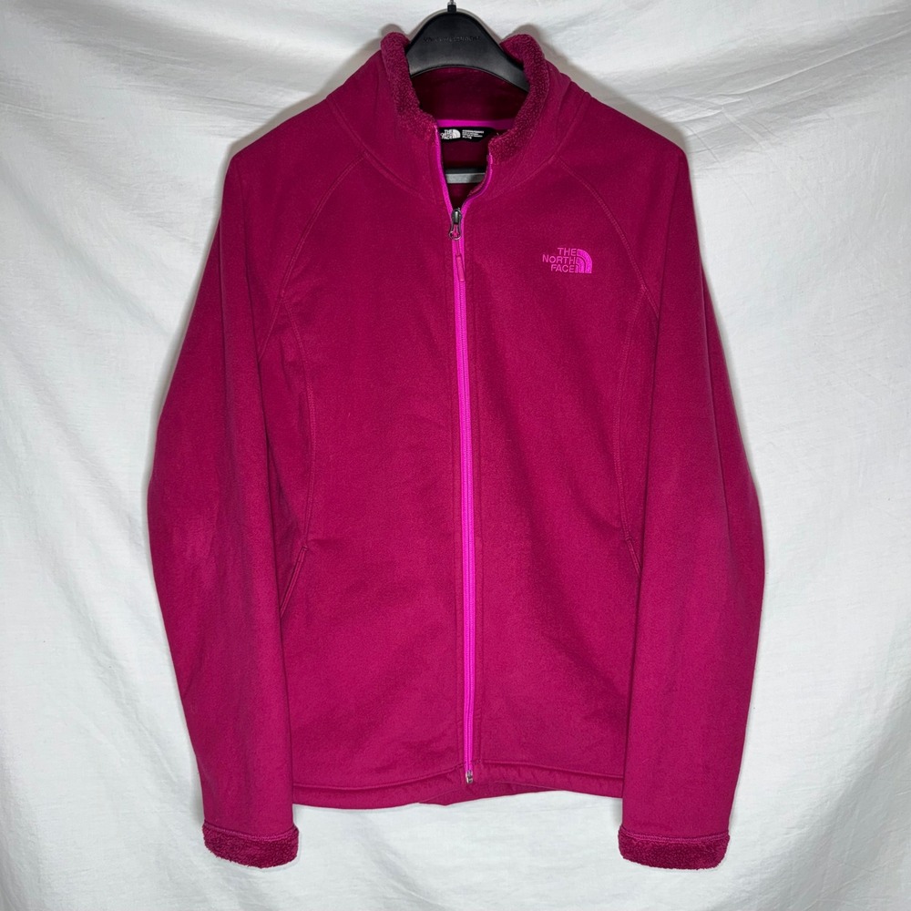 The North Face Womens Full Zip Fleece Jacket Magenta Pink Size XL Gorpcore